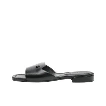 Jimmy Choo Rubber Sole Slide Slippers Women's Black