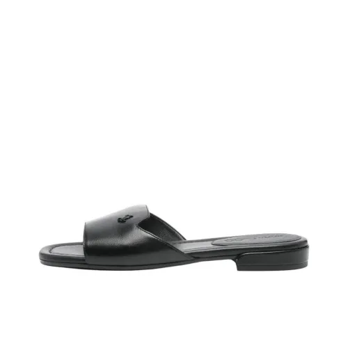 Jimmy Choo Rubber Sole Slide Slippers Women's Black