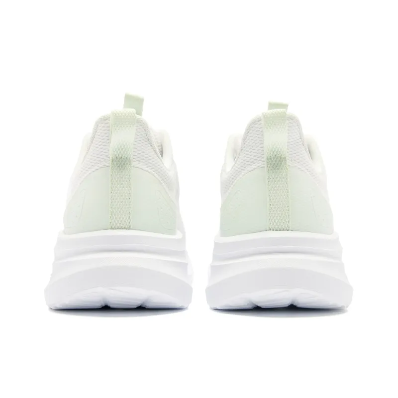 QIAODAN Cushioned Slip-Resistant Abrasion-Resistant Low-Top Casual Running Shoes Women's White-5
