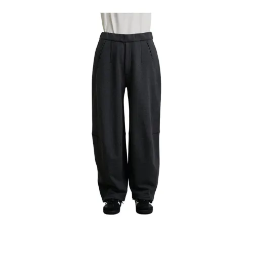 PUBLIC TOKYO SS25 Knitted Sweatpants Men's Dark Gray