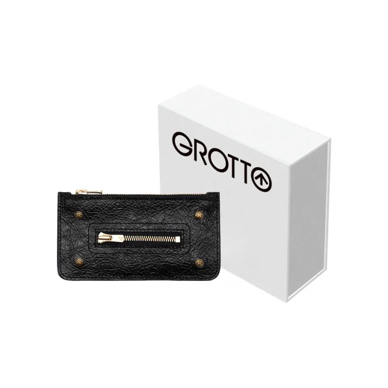 GROTTO Cow Leather Wallet Unisex Multicolor-0