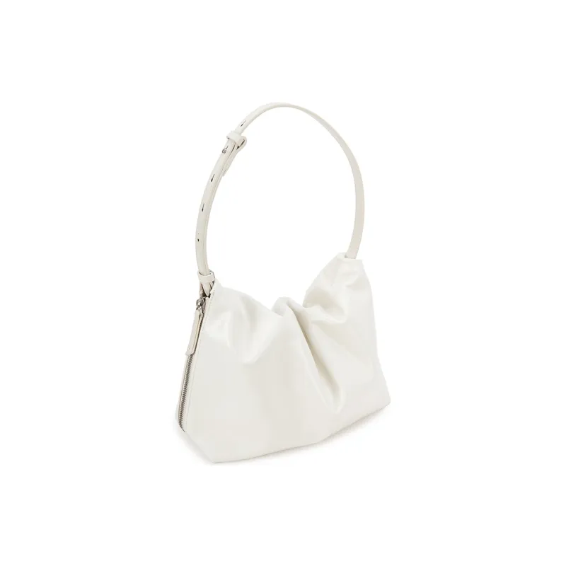 VENOF Cow Leather One Shoulder Crossbody Shoulder Bag Women's Hot Red/Black In The Moment/Cloudy White-12