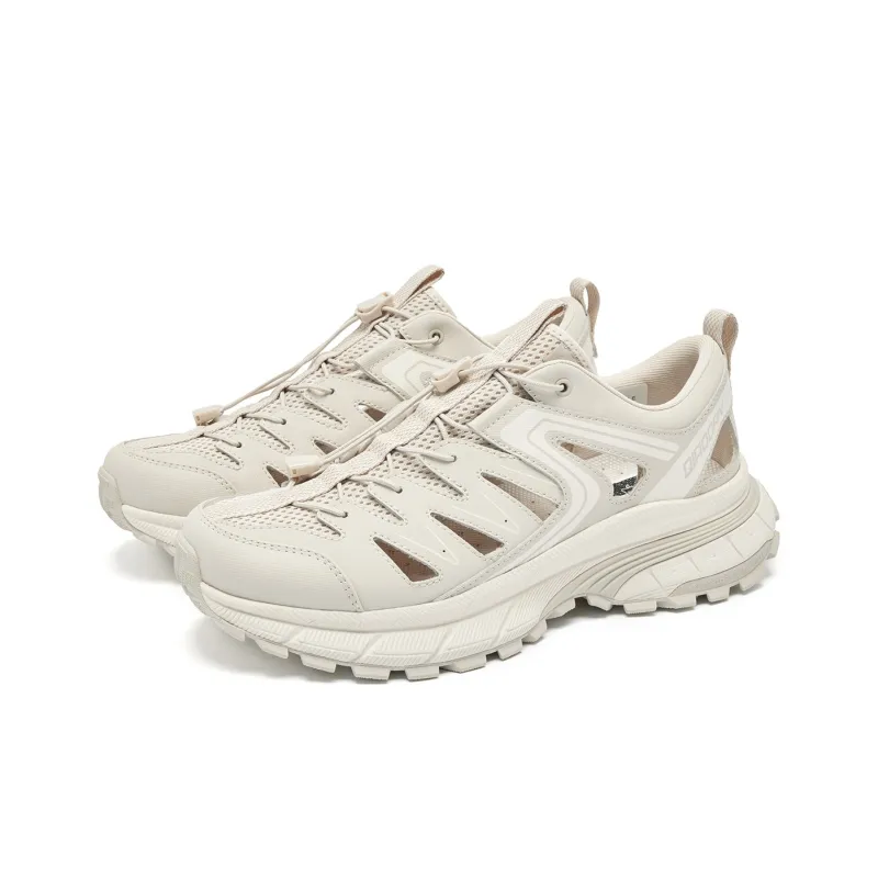 QIAODAN Kaiyuan V4 Anti-Slip And Wear-Resistant Support River Trekking Shoes Men's Greige-2