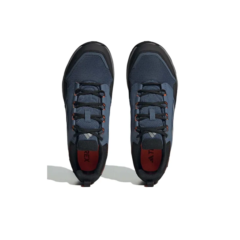 Adidas Terrex Tracerocker Waterproof And Breathable Low Top Trail Running Shoes Men's Blue Black-4