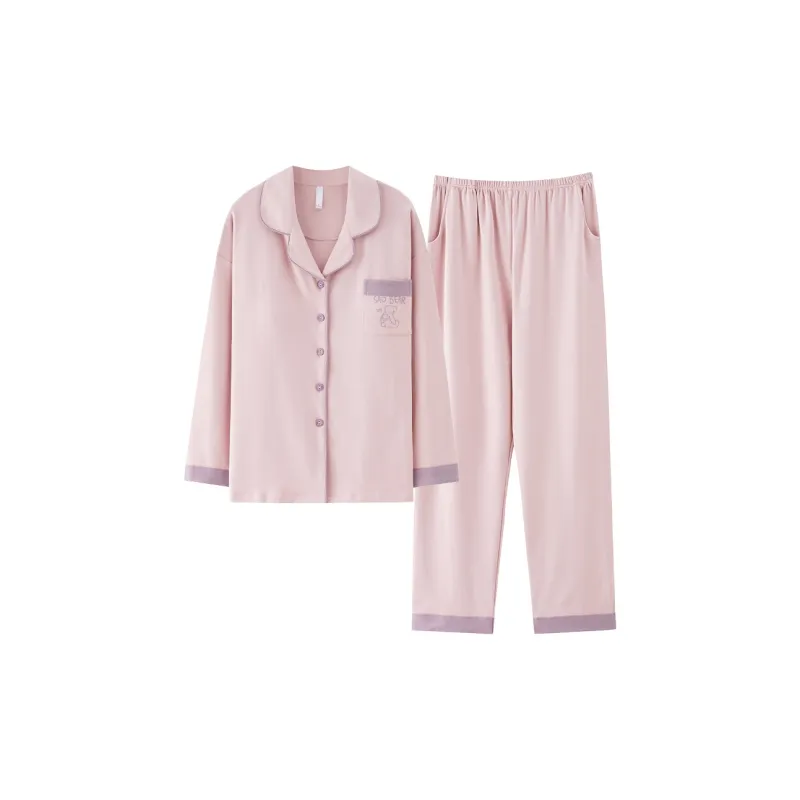 Pretty Lady Pajama Set Women's Taro Purple-0