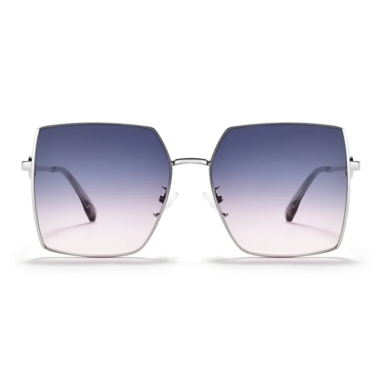 Sagawa Metal Irregular Shape Sunglasses Unisex-1