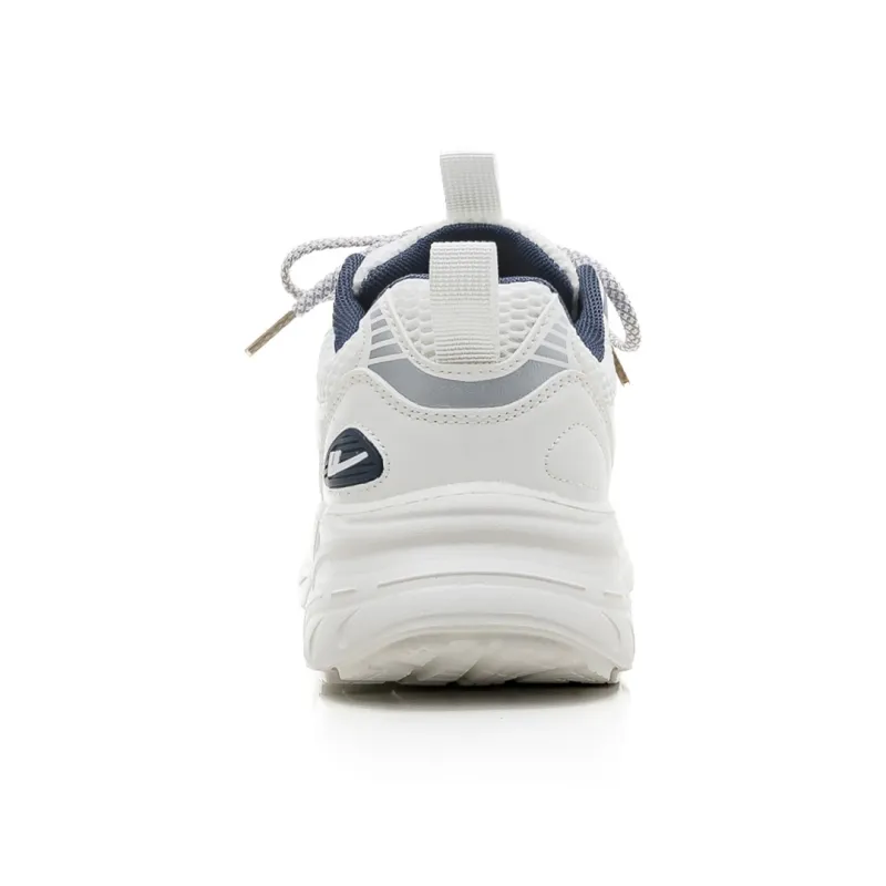 Warrior Breathable, Rebound, Slip Resistant Low Top Training For Long Distance Running Shoes Women's White Blue-3