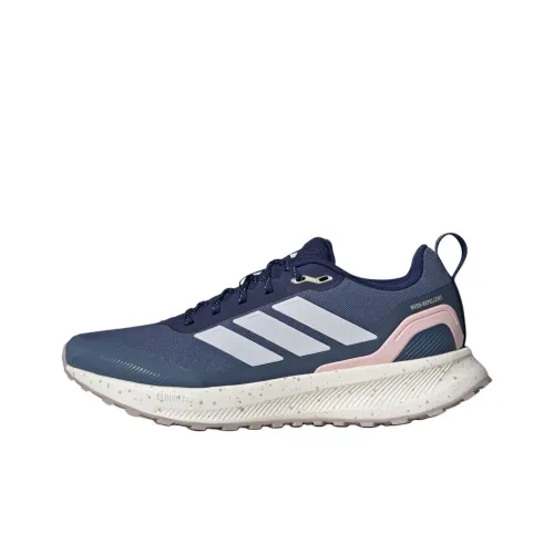 Adidas RUNFALCON 5 Anti Slip Wear Resistant Low Top Casual Running Shoes Women's Dark Blue