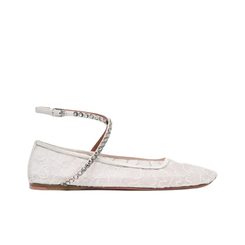 AMINA MUADDI Ane Casual Single Shoes Women's White-1