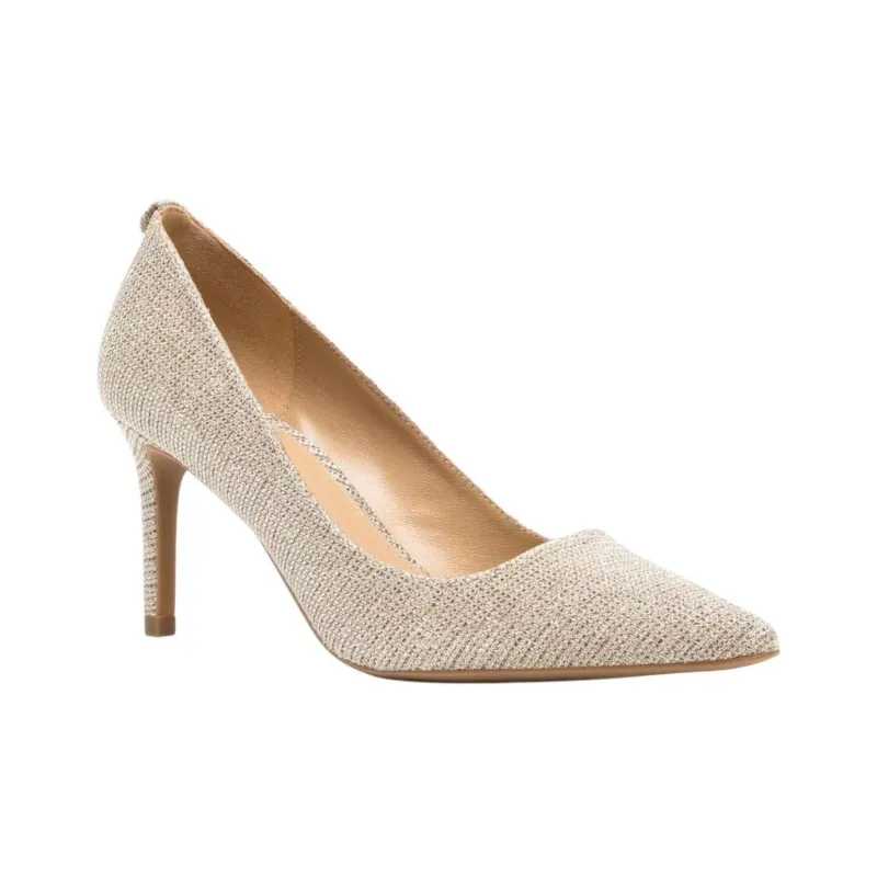MICHAEL KORS Alina Fle Slim Heel High Heels Women's Light Gold-2
