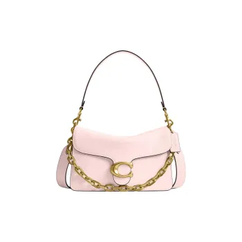 COACH Tabby Grained Leather Handbag Shoulder Bag Medium Size Women's Pink