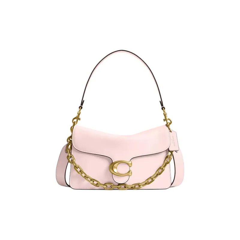 COACH Tabby Grain Leather Handbag, Shoulder Bag Medium Size Women's Pink-0
