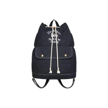 Lee Cotton Backpack Unisex Indigo Black