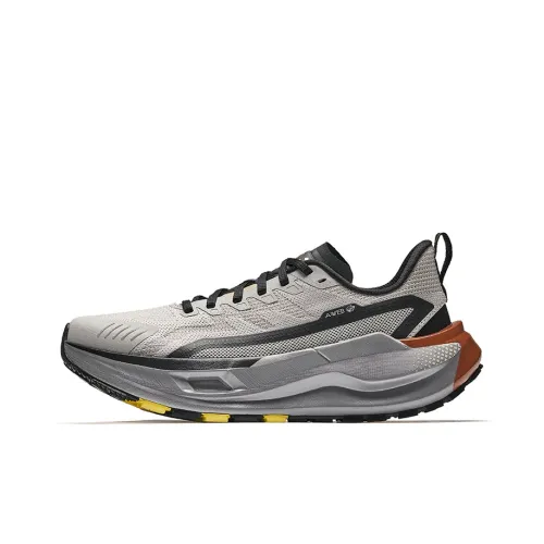 Anta Cushioning Wear Resistant Rebound Low Top Outdoor Shoes Men's Gray Black