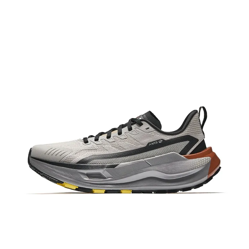 Anta Cushioning Wear-Resistant Rebound Low-Top Outdoor Shoes Men's Gray Black-0