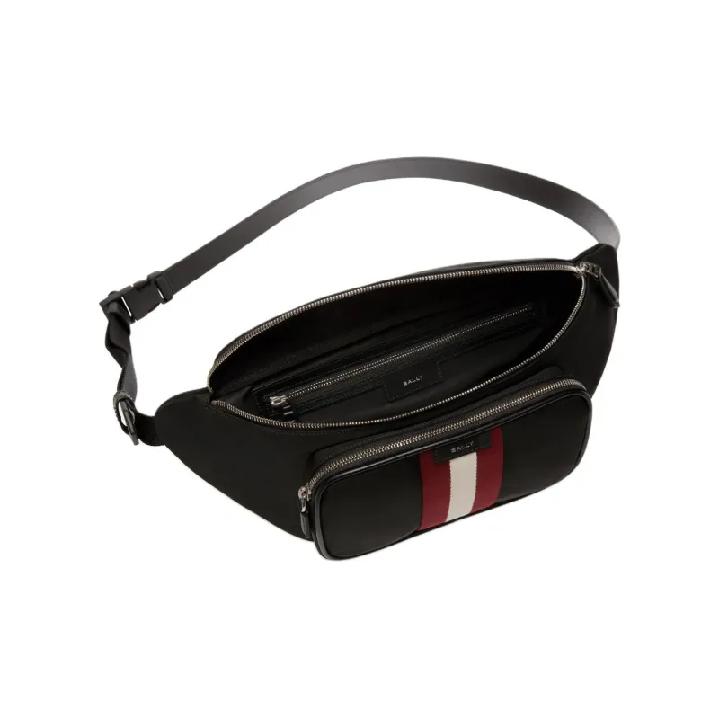 BALLY Nylon Fanny Pack Men's Black-3