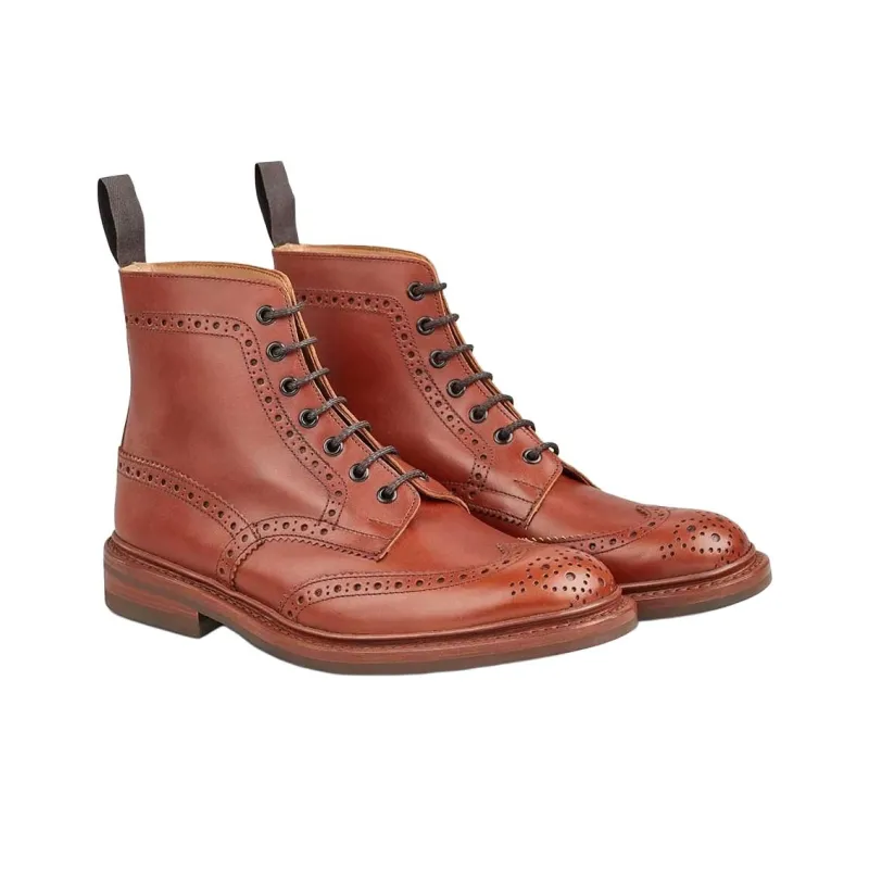 Tricker's Stow Ankle Boots Men's Brown Red-2