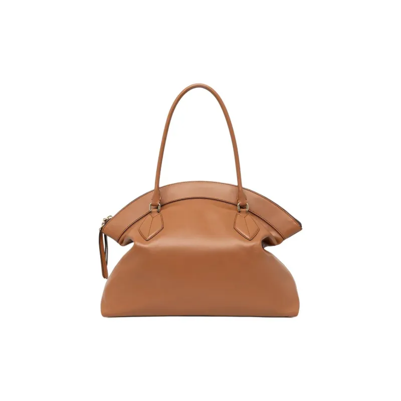 Furla Leather Handbag Tubas Women's Brown-0