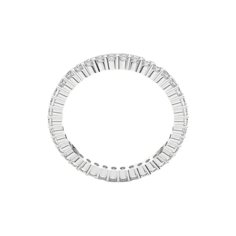 Swarovski Gemstone, Rhodium Plated Rings Unisex Silver-0