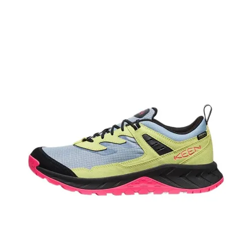KEEN Shock Absorbers Low Top Hiking Shoes Men's Denim Blue