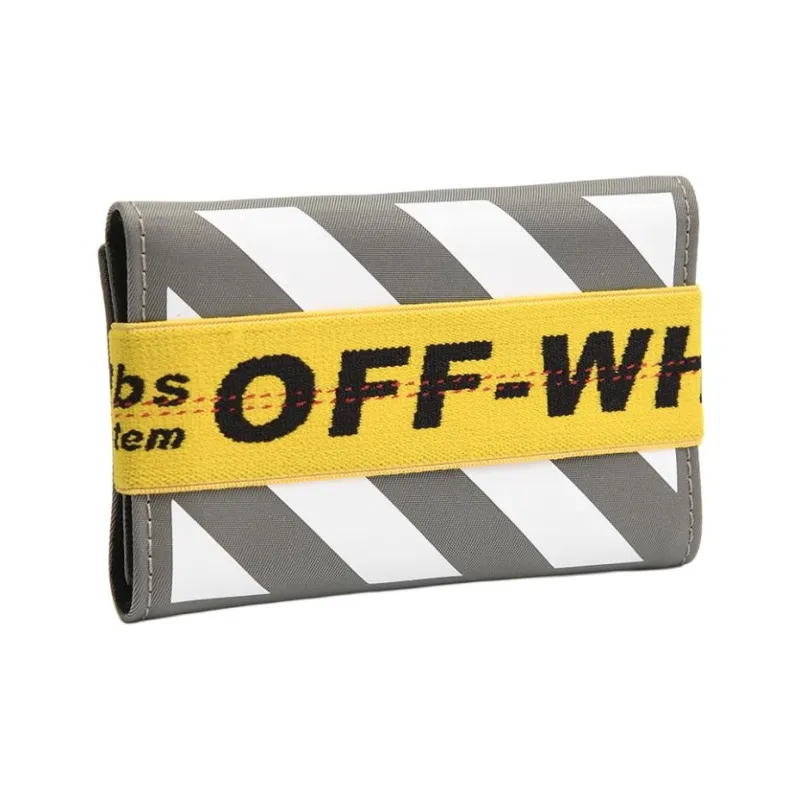 OFF WHITE Polyamide Wallet Mini Men's Ecru-2