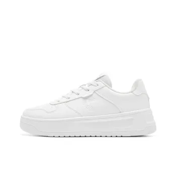 QIAODAN Anti Slip And Wear Resistant Breathable Low Top Skateboard Shoes Women's Jordan White