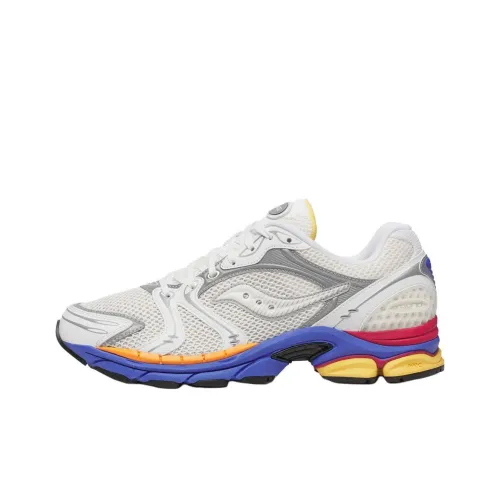 Saucony ProGrid Triumph 4 Anti Slip Wear Resistant Low Top Casual Shoes Men's White