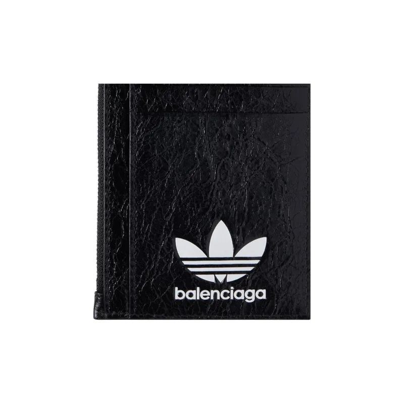 Balenciaga X Adidas Long Coin And Card Holder Black-3