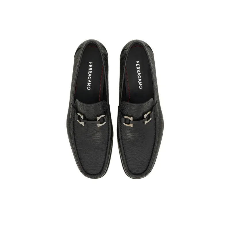 FERRAGAMO GANCINI Loafers Men's Black-4