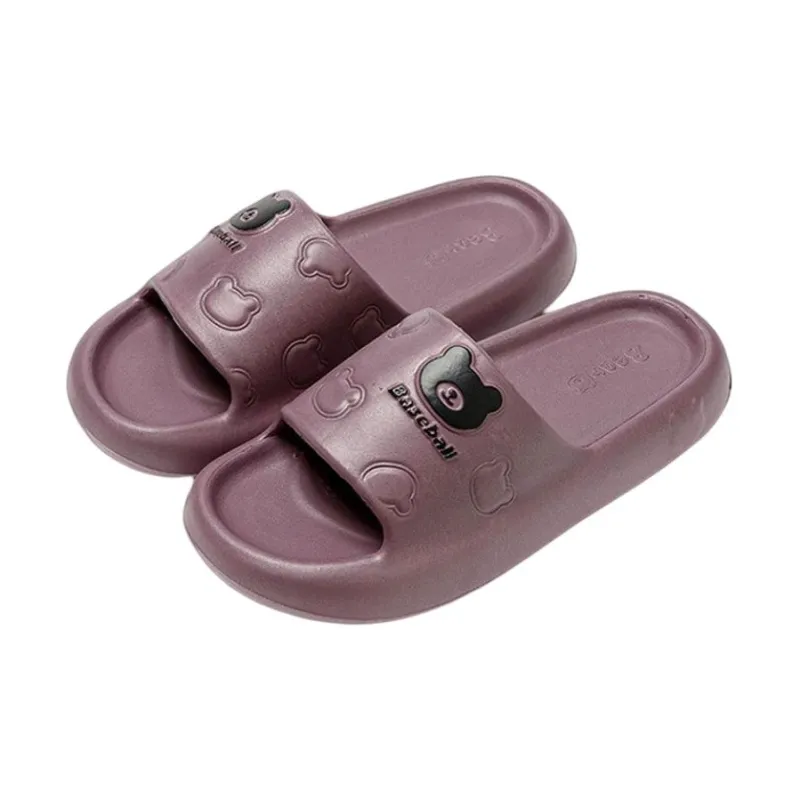 ECAC Couple Summer Indoor Home Bathroom Bathing Slip Resistant Platform Squashy And Bouncy Feeling, Slippers-7
