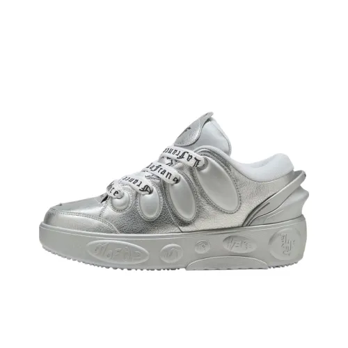 PUMA Anti Slip Wear Resistant Low Top Casual Shoes Unisex Silver