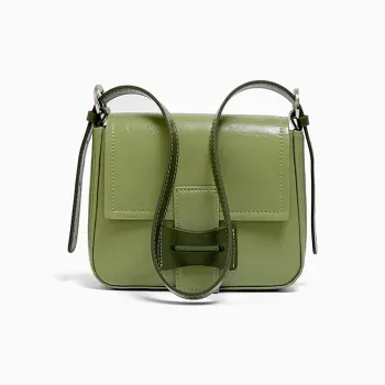 BEMIX PETS Cow Leather Shoulder Bag Regular Women's Matcha Green/Cherry Blossom Pink/Cream White
