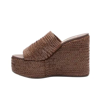 Casadei Slide Slippers 8cm Women's Brown