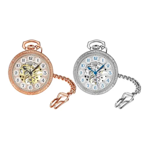 STUHRLING Mechanical Movement Manual Mechanical Movement Stainless Steel Pocket Watches 48mm Unisex Silver