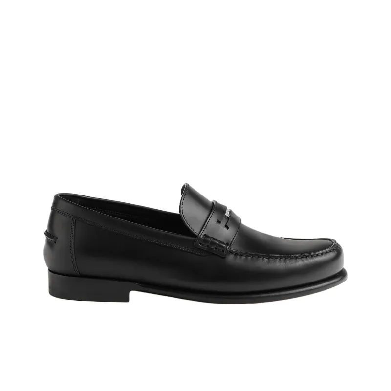 HERMES Kristian Loafers Men's Black-1