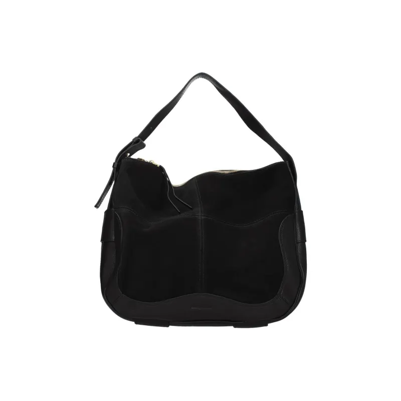 See By Chloe Hana Calfskin Suede Handbag Shoulder Bag Women's Black-1