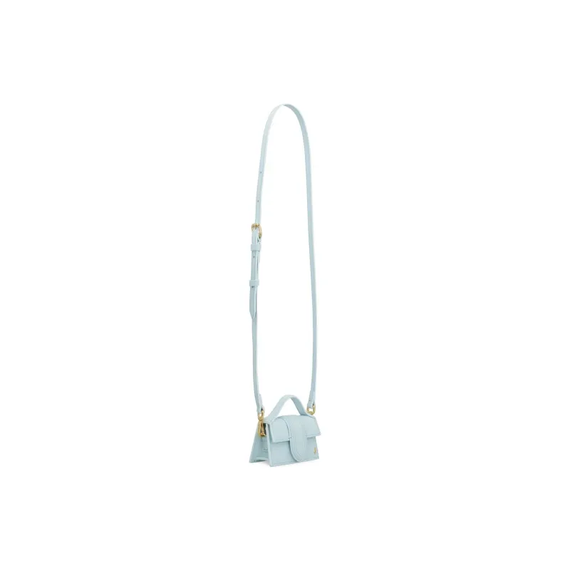 Jacquemus Cow Leather Shoulder Bag, Crossbody Bag Mini Women's Light Blue-2