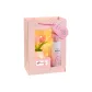 Tulip Knitted Fabric Pink Floral (Insulated Cup+Box+Window Shopping Bag)