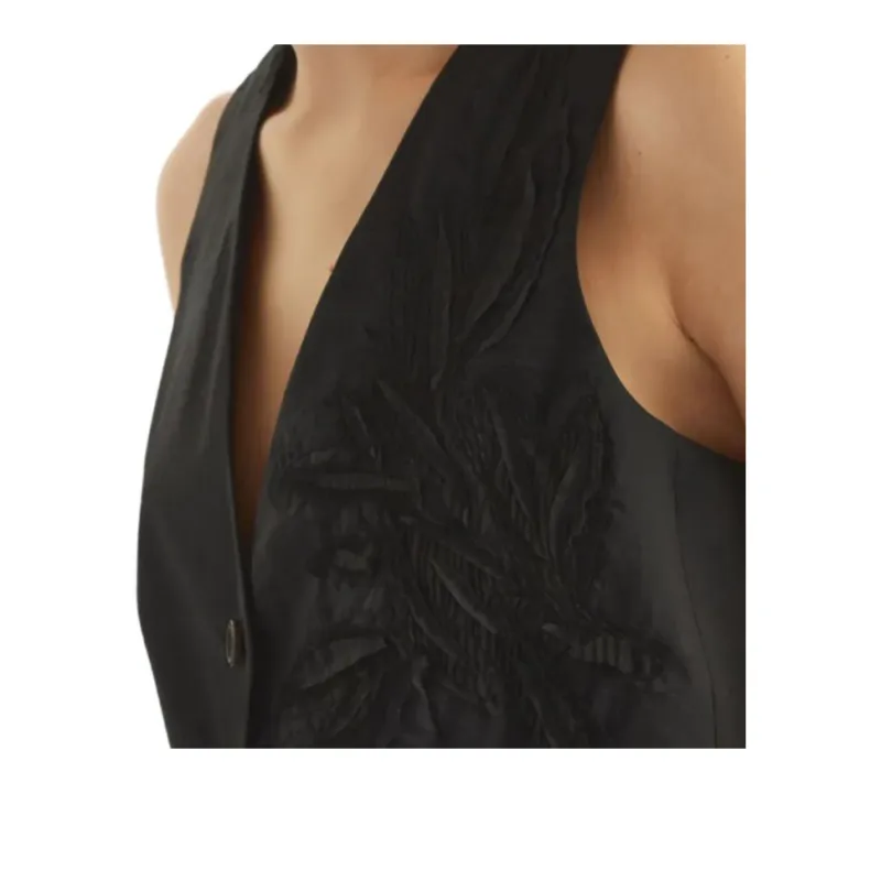 Brunello Cucinelli Flora appliqué Waistcoat-5