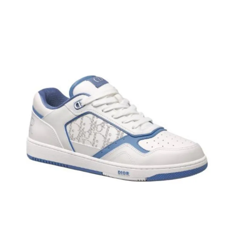 DIOR B27 And HYLTON NEL Limited Collaboration Uptown Low Top Skateboard Shoes Men's White-2