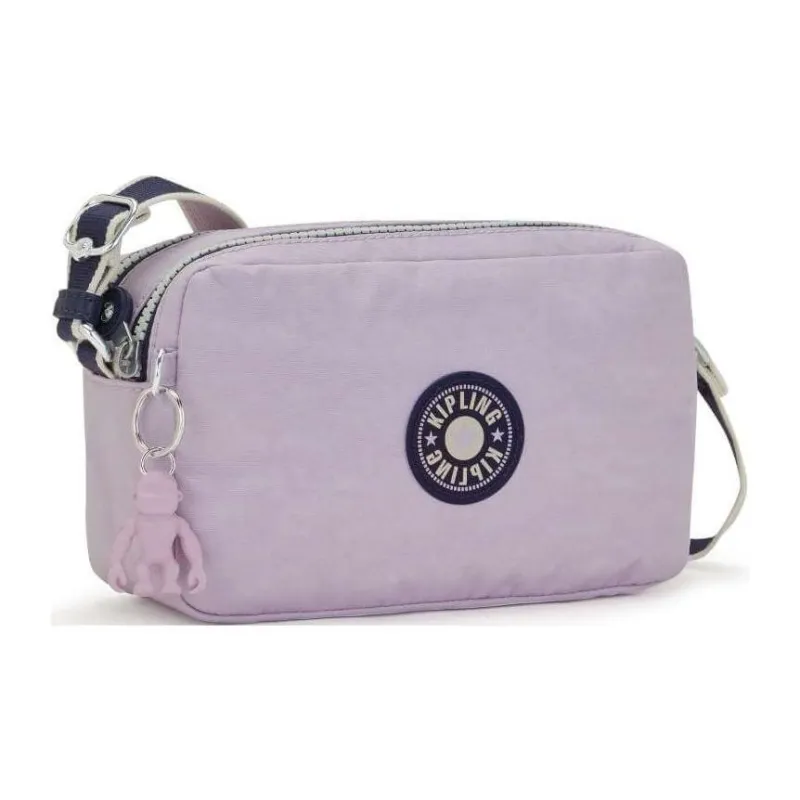 Kipling Polyamide Camera Bag, Shoulder Bag Small Size Women's Lilac Color-1