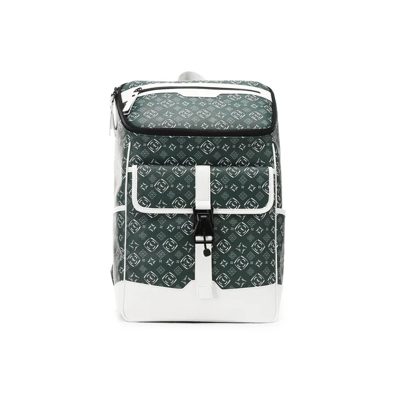RED DRAGONFLY PVC Polyvinyl Chloride Backpack Unisex Green-0