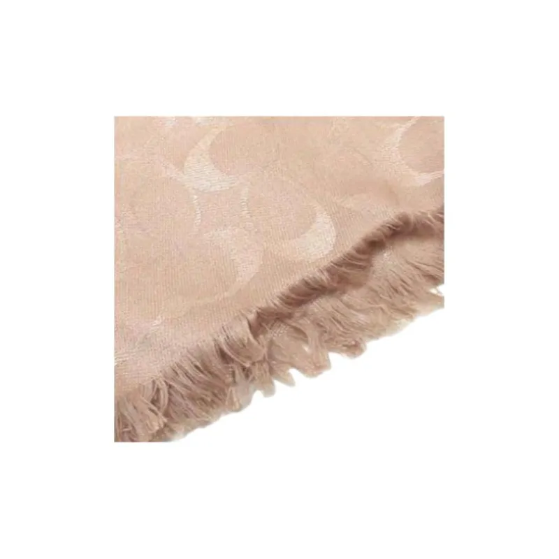 COACH Modal Knit Scarves Women's Beige-3