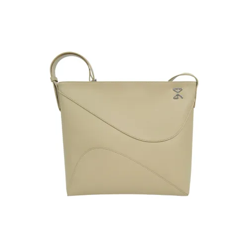 STAR TOWN Microfiber Synthetic Leather Shoulder Bag Tubas Women's Sand Stone/Elegant Black