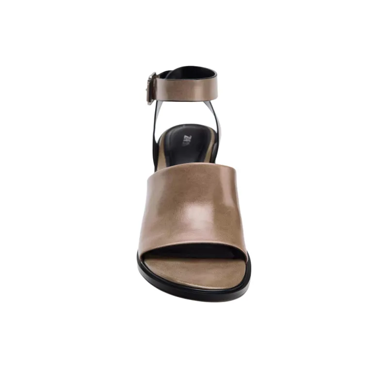 ZARA One Strap Sandals Women's Taupe-3