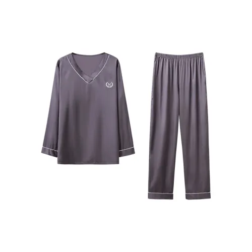 Huggy Kissy Pajama Set Men's Pencil Gray