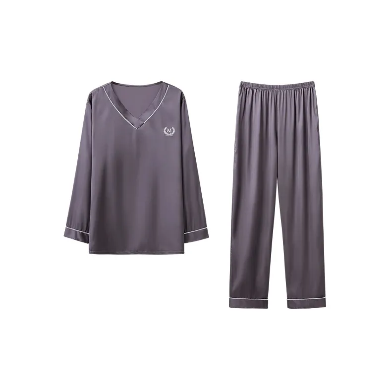 Huggy Kissy Pajama Set Men's Pencil Gray-0