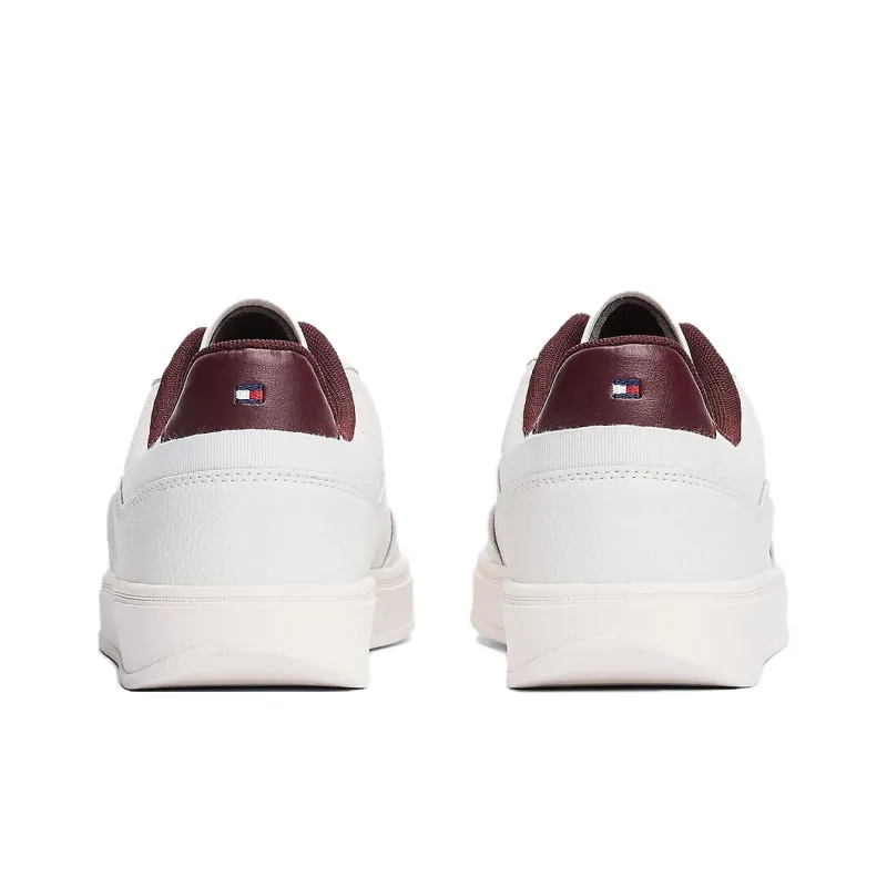 Tommy Hilfiger TH Monogram Slip Resistant Low Top Skateboard Shoes Women's Beige Red-4