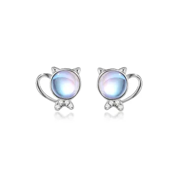 CENTURY&KINDLE S925 Silver Stud Earrings Women's