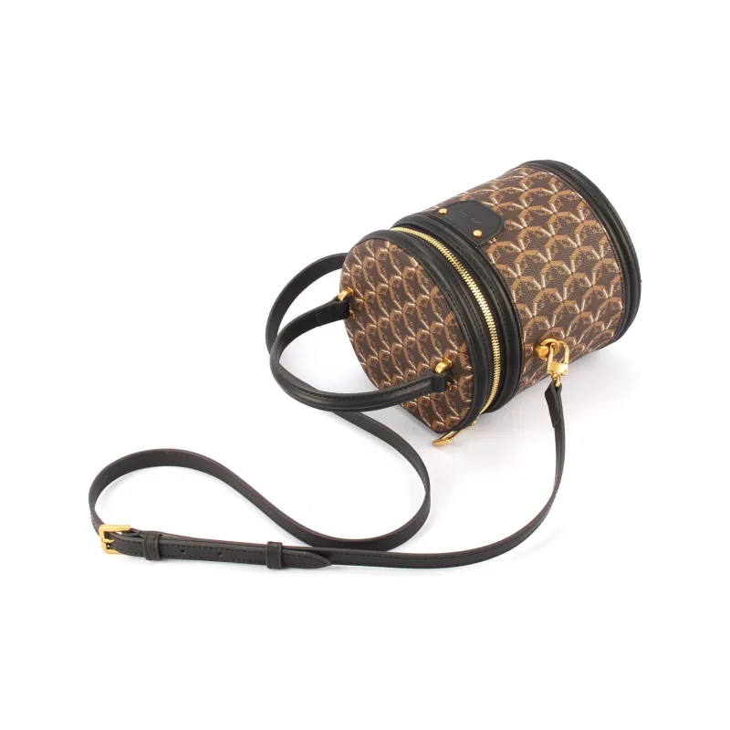 AQUASCUTUM PVC Bucket Bag, Crossbody Handbag Women's Brown-3